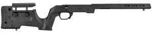 Mdt Sporting Goods Inc 104689BLK XRS Chassis Black Aluminum Core with Polymer Panels Adj. Cheekrest M-LOK Forend Interchangeable Grips AICS Mag Compatible Fits Short Action Tikka T3