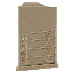 Mdt Sporting Goods Inc 104447FDE AICS Magazine 10rd Extended 308/6.5 Creedmoor Short Action FDE Polymer Fits Some Chassis/Bottom Metal (MDT/XLR/KRG/GRS/CDI/Pacific Tool & Gauge)