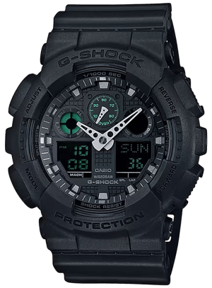 G-Shock GA100MB1ACR Tactical Black Black Analog/Digital Display