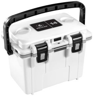 PELICAN 14Q-1-WHTGRY 14QT ELITE COOLER WHT/GRY