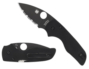 Spyderco C230GPBBK Lil' Native 2.42" Folding Plain Black DLC CPM S30V SS Blade/Black Textured G10 Handle Includes Pocket Clip