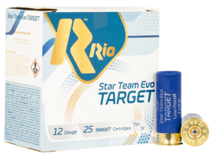 Rio Ammunition STT32LR75 Team Target 12 Gauge 2.75" 1 1/8 oz 7.5 Shot 25rd Box