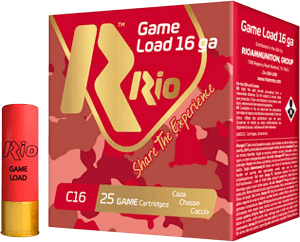 Rio Ammunition RCHV168 Game Load 16 Gauge 2.75" 1 1/8 oz 8 Shot 25rd Box