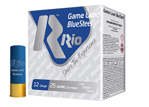 Rio Ammunition GLBS325 Game Load BlueSteel 12 Gauge 2.75" 1 1/8 oz 5 Shot 25rd Box