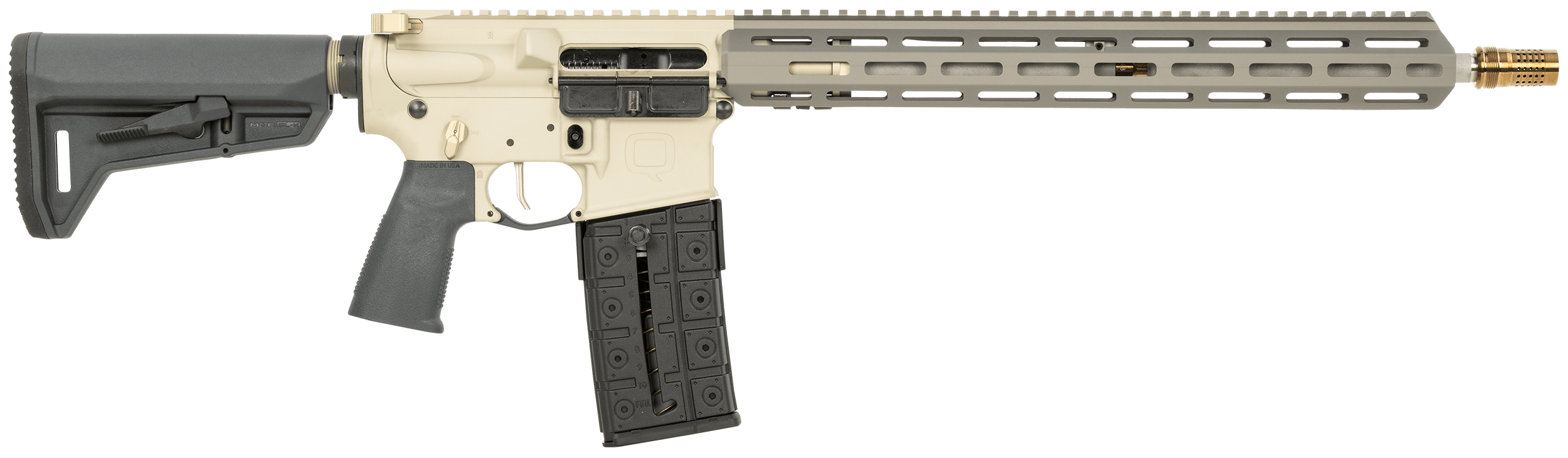 Q LLC SW55616INRIFLECALI Sugar Weasel *CA Compliant 223 Rem/5.56 NATO 10+1 16" Gray Threaded Barrel Flat Dark Earth 15" M-LOK Handguard Gray Synthetic Magpul SL-K Stock California Paddle Grip
