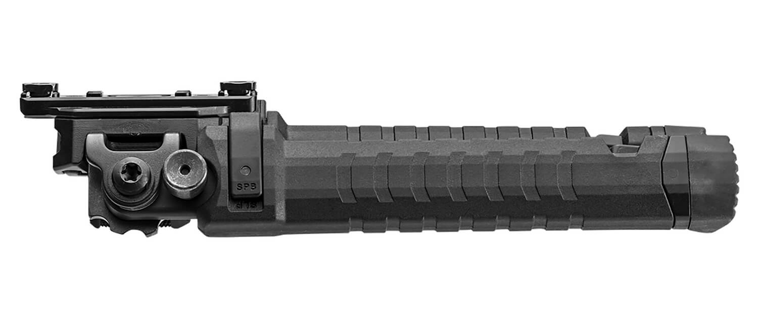 FAB Defense FXSPIKEMB Spike Tactical Bipod 7.09"- 9.88" Adj. Rotating & Tilting Rubber Feet Includes Leg Extensions M-LOK Rail Compatible Black Polymer & Aluminum - Image 2