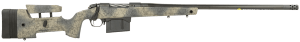 Bergara Rifles B14LM3613CF B-14 HMR Carbon Wilderness 7mm PRC 5+1 24" Threaded Carbon Fiber Wrapped Barrel Sniper Gray Cerakote Rec Adj. SoftTouch Woodland Camo Stock with Mini-Chassis Omni Muzzle Brake