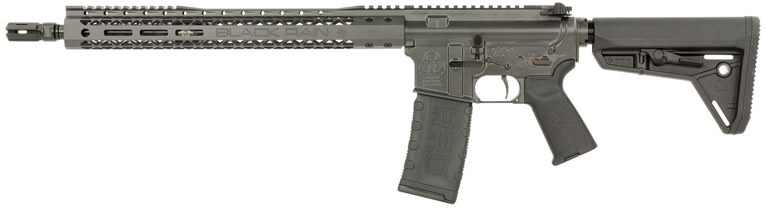 Black Rain Ordnance BROSSPSMK Spec 15+ SSP 5.56x45mm NATO 30+1 16" Smoke 15" Slim M-LOK Magpul Grip/Carbine Stock - Image 2