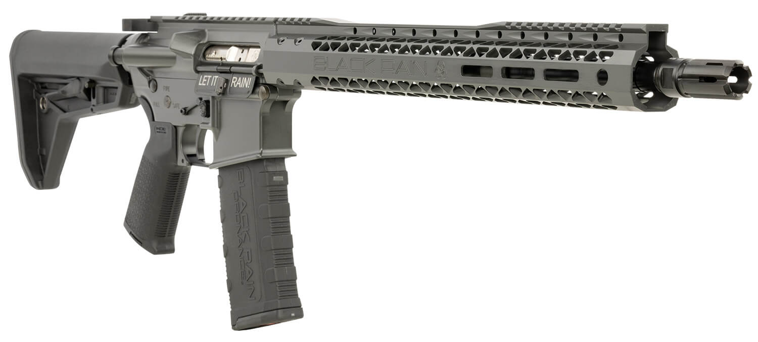 Black Rain Ordnance BROSSPSMK Spec 15+ SSP 5.56x45mm NATO 30+1 16" Smoke 15" Slim M-LOK Magpul Grip/Carbine Stock - Image 3