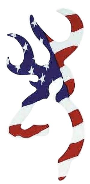 Browning 3922003116 Buckmark Decal Red/White/Blue Vinyl Sticker 6"