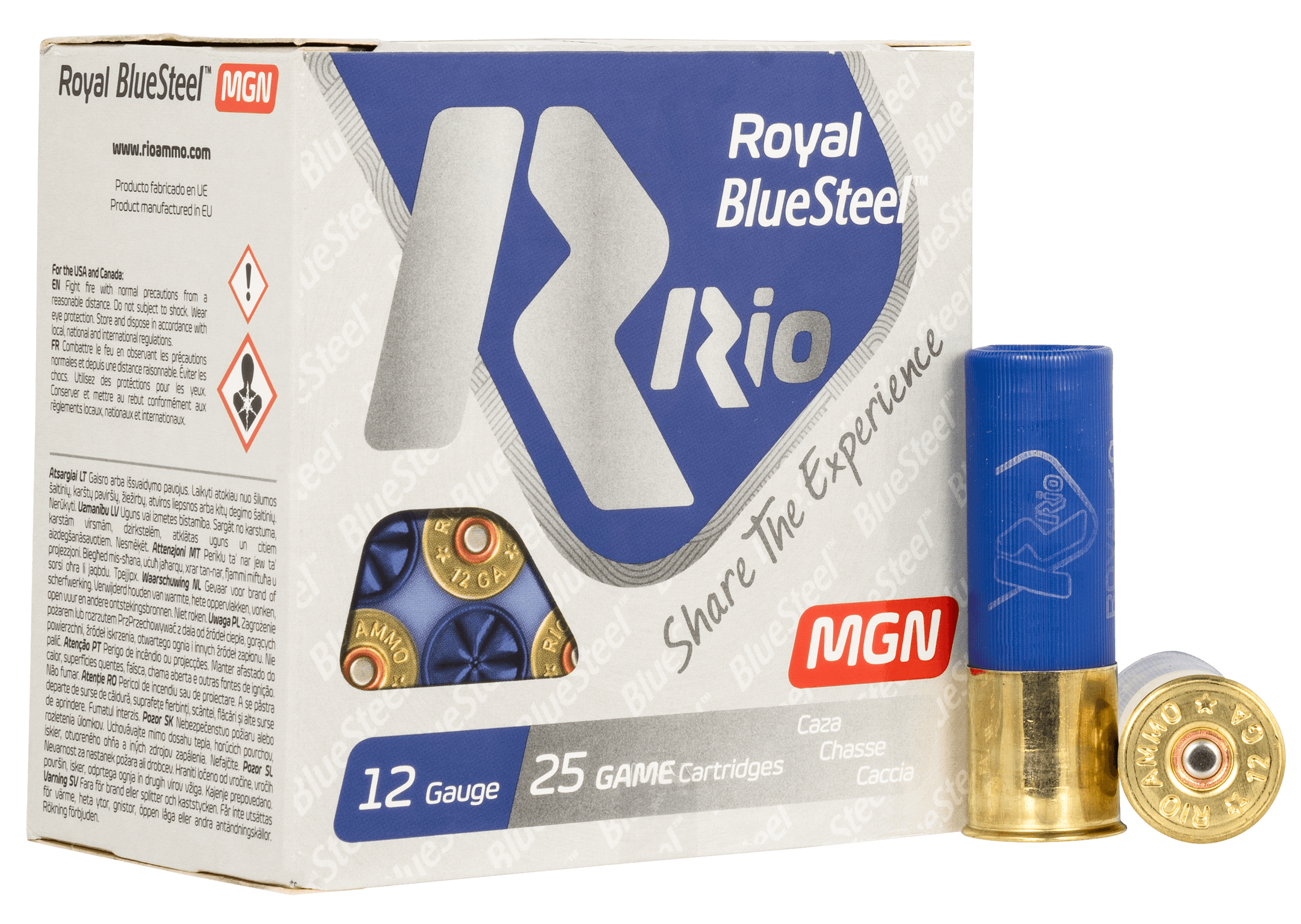 Rio Ammunition RBSM402 Royal BlueSteel Magnum 12 Gauge 3" 1 3/8 oz 2 Shot 25rd Box