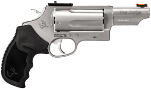 Taurus 24410P39MAG Judge T.O.R.O Magnum Compact Frame 45 Colt (Long Colt)/410 Gauge 5rd 3" Matte Stainless Steel Barrel Cylinder & Frame Black Rubber Grip Transfer Bar Safety Exposed Hammer