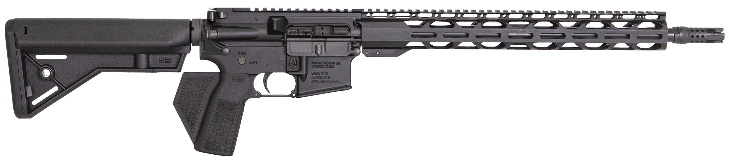Radical Firearms FR16556SOC15RPRCAB5 RPR *CA Compliant 5.56 NATO 16" Black Melonite Steel Threaded Barrel Black Anodized w/Picatinny Rail Aluminum Receiver 15" M_LOK Handguard