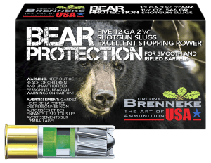 Brenneke SL122BP Bear Protection 12 Gauge 2.75" 1 1/4 oz Slug Shot 5 Per Box