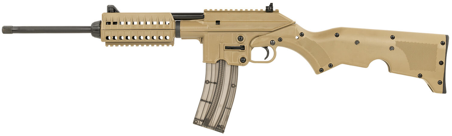 Kel-Tec SU22CATAN SU22 Full Size 22 LR 26+1 16.10" Black Threaded Barrel Tan Picatinny Rail Polymer Receiver Tan Synthetic w/Storage Compartment Stock - Image 2