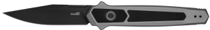 Kershaw 7951 Launch 17 Automatic 3.50" Folding Clip Point Plain Black Cerakote S35VN Blade Gray Anodized w/Black G10 Inlays Aluminum Handle Includes Pocket Clip