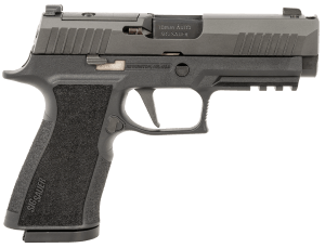 Sig Sauer 320XCA10COMP P320 XTen COMP Compact Frame 10mm Auto 15+1 3.80" Black Bull Barrel Black Nitron Integrated Compensation/Optic Ready/Serrated Stainless Steel Slide Black Polymer Frame w/Beavertail Picatinny Rail & XCarry Grip No Manual Safety