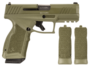 Taurus 1GX4CR94F10F GX4 Carry Compact Frame 9mm Luger 10+1 3.70" Stainless Steel Barrel Sniper Green Cerakote Optic Ready/Serrated Alloy Steel Slide Sniper Green Cerakote w/Black Controls Polymer Frame w/Picatinny Rail Sniper Green Grip Striker Blo