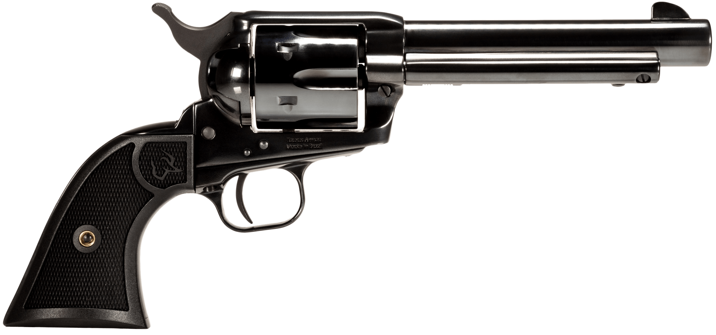 Taurus 2D35751 Deputy Medium Frame 357 Mag 6rd 5.50" Polished Black Steel Barrel Cylinder & Steel Frame Black Polymer Grip Transfer Bar Safety