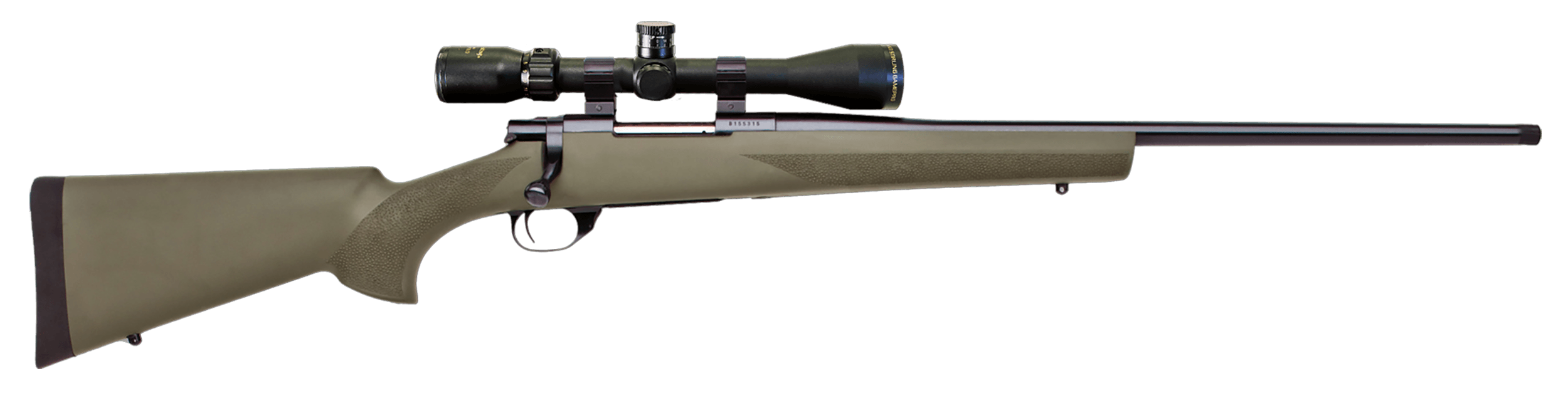 Howa HGP27MMPRCG M1500 Gamepro Gen2 7mm PRC 5+1 22" Blued Barrel/Rec Green Fixed Hogue Pillar-Bedded Overmolded Stock Includes Nikko Stirling 4-12x40mm Scope