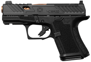 Shadow Systems SS4039 CR920 Elite Sub-Compact 9mm Luger 10+1/13+1 3.40 Bronze TICN Match Grade/Spiral Fluted Barrel Black Nitride Optic Cut/Serrated/Window Cut Stainless Steel Slide Black Polymer Frame w/Beavertail & Picatinny Rail"