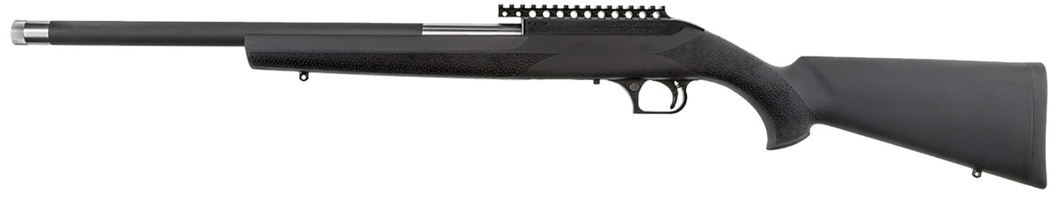 Magnum Research SBA17HMH Magnum Lite 17 HMR 19" Black Steel Threaded Barrel Black Fixed Hogue OverMolded Stock - Image 2
