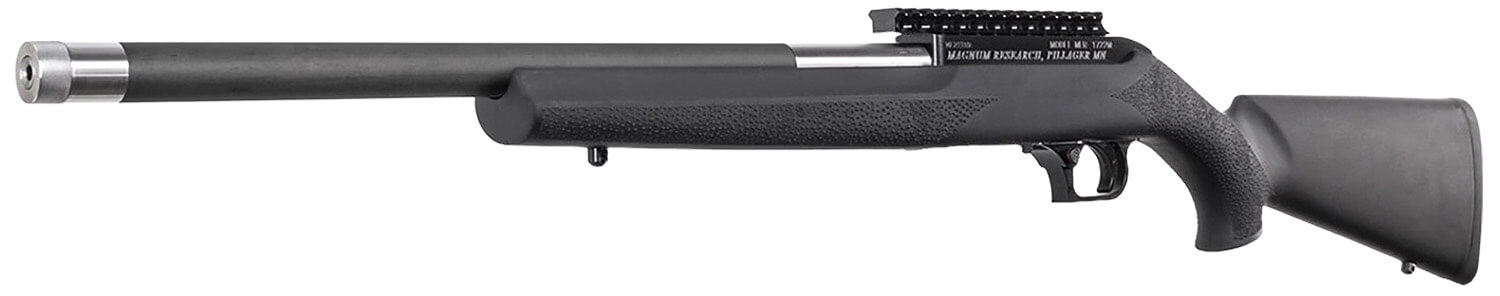 Magnum Research SBA17HMH Magnum Lite 17 HMR 19" Black Steel Threaded Barrel Black Fixed Hogue OverMolded Stock - Image 3
