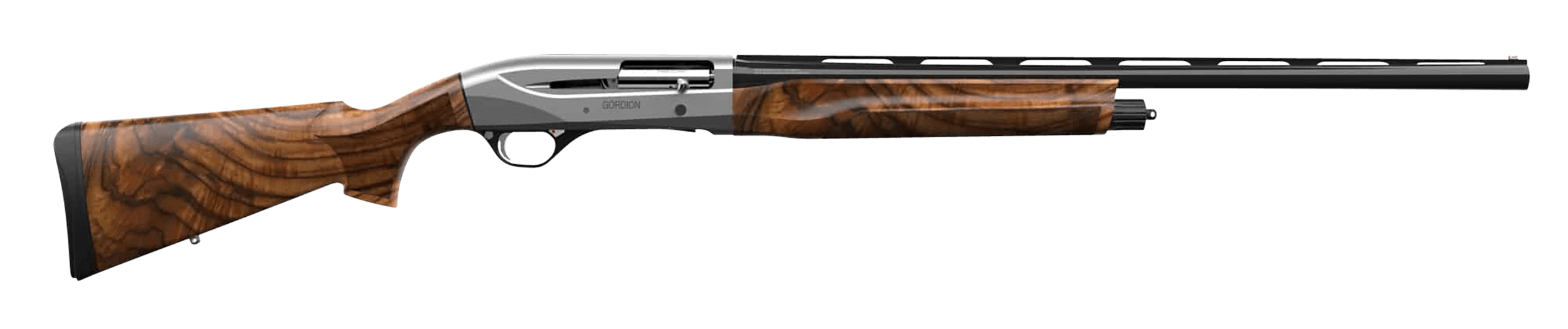Retay USA GOR20GRYCON28 Gordion Inertia Plus 20 Gauge 4+1 (2.75") 3" 28" Black Deep Bore Drilled Barrel Gray Rec Walnut Stock w/Integrated Sling Swivel Mount TruGlo Red Fiber Optic Front Sight