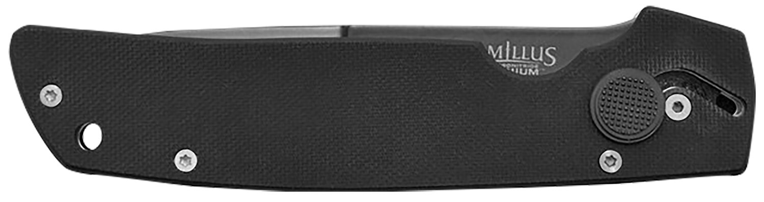 Camillus 18533-003 Cuda 3.75" Plain Drop Point Black AUS-8 Carbonitride Titanium Non-Stick Blade Black G10 Handle - Image 3