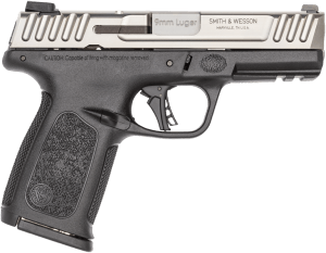 Smith & Wesson 13935 SD9 2.0 Compact Frame 9mm Luger 10+1 4 Stainless Steel Barrel Satin Stainless Steel Serrated Slide Black Polymer Frame w/Picatinny Rail Black Textured Polymer Gripā Smith & Wesson 13935 SD9 2.0 Compact Frame 9mm Luger 10+1 4 Stainless Steel Barrel Satin Stainless Steel Serrated Slide Black Polymer Frame w/Picatinny Rail Black Textured Polymer Gripā