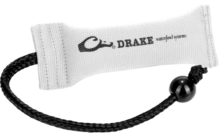 Drake Waterfowl GD1000WHT Firehose Bumper White Polyester 9" Small
