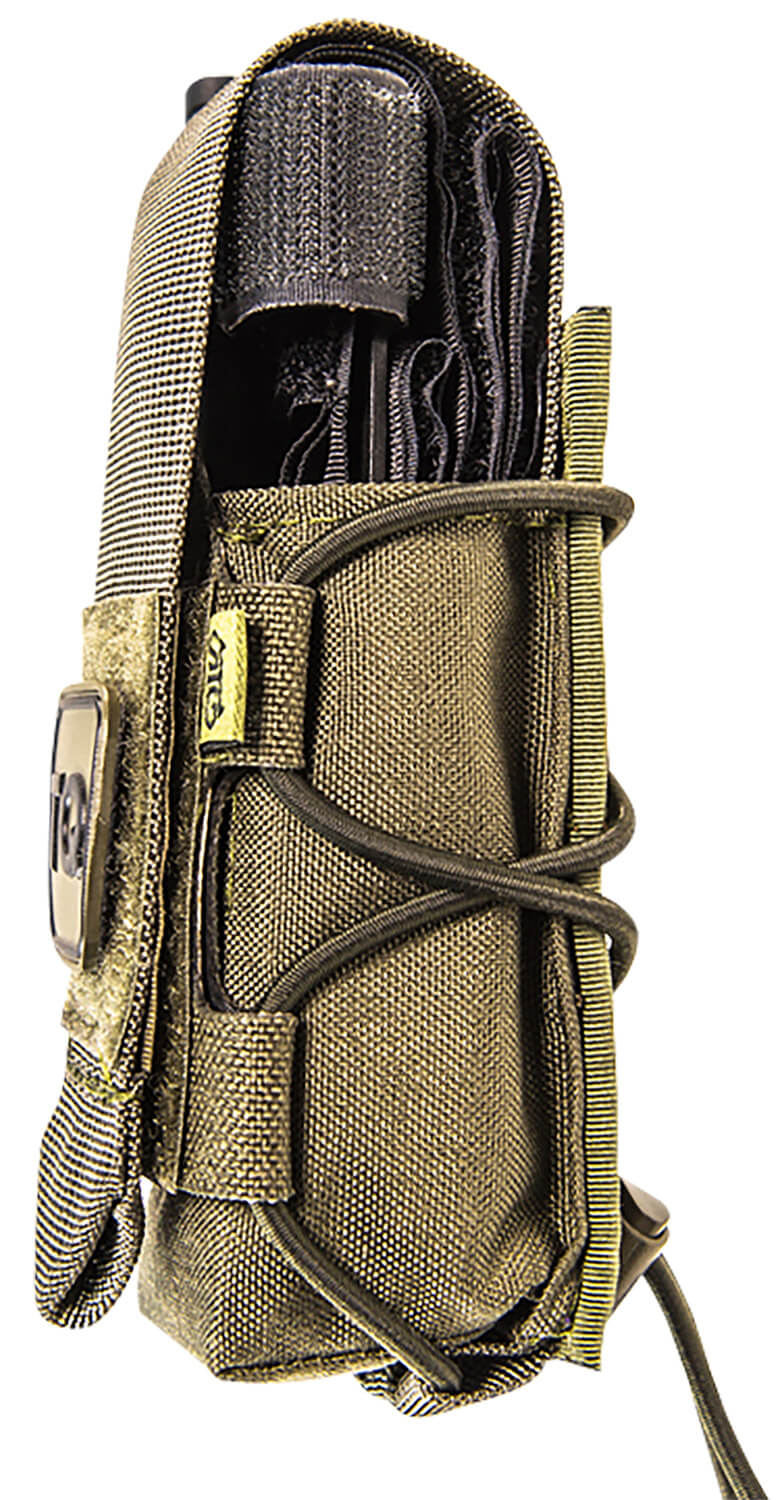 High Speed Gear 11TQ00OD TACO Tourniquet Pouch OD Green Nylon with Velcro Closure Fits MOLLE Compatible with Most Windlass-Style Tourniquets Includes TQ Patch - Image 2