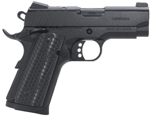 Girsan 391040 MC1911 SC Influencer Sub-Compact 9mm Luger 7+1 3.40" Blued Steel Barrel Black Cerakote Optic Ready/Serrated Steel Slide & Frame w/Picatinny Rail & Beavertail Gray Polymer Grip