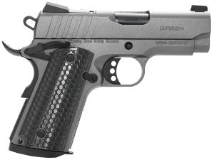 EAA GIRSAN 391140 MC1911 SC Influencer Sub-Compact 9mm Luger 7+1 3.40" Black Steel Barrel Tungsten Gray Cerakote Optic Ready/Serrated Steel Slide & Frame w/Picatinny Rail & Beavertail Gray Polymer Grip