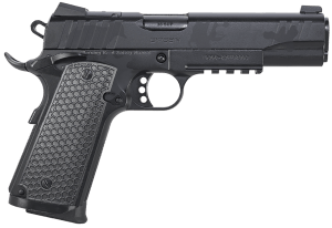 Girsan 391159 MC1911 S Influencer Full Size 38 Super 9+1 5" Black Steel Barrel Black Camo Optic Ready/Serrated Steel Slide & Frame w/Picatinny Rail & Beavertail Black Polymer Grip
