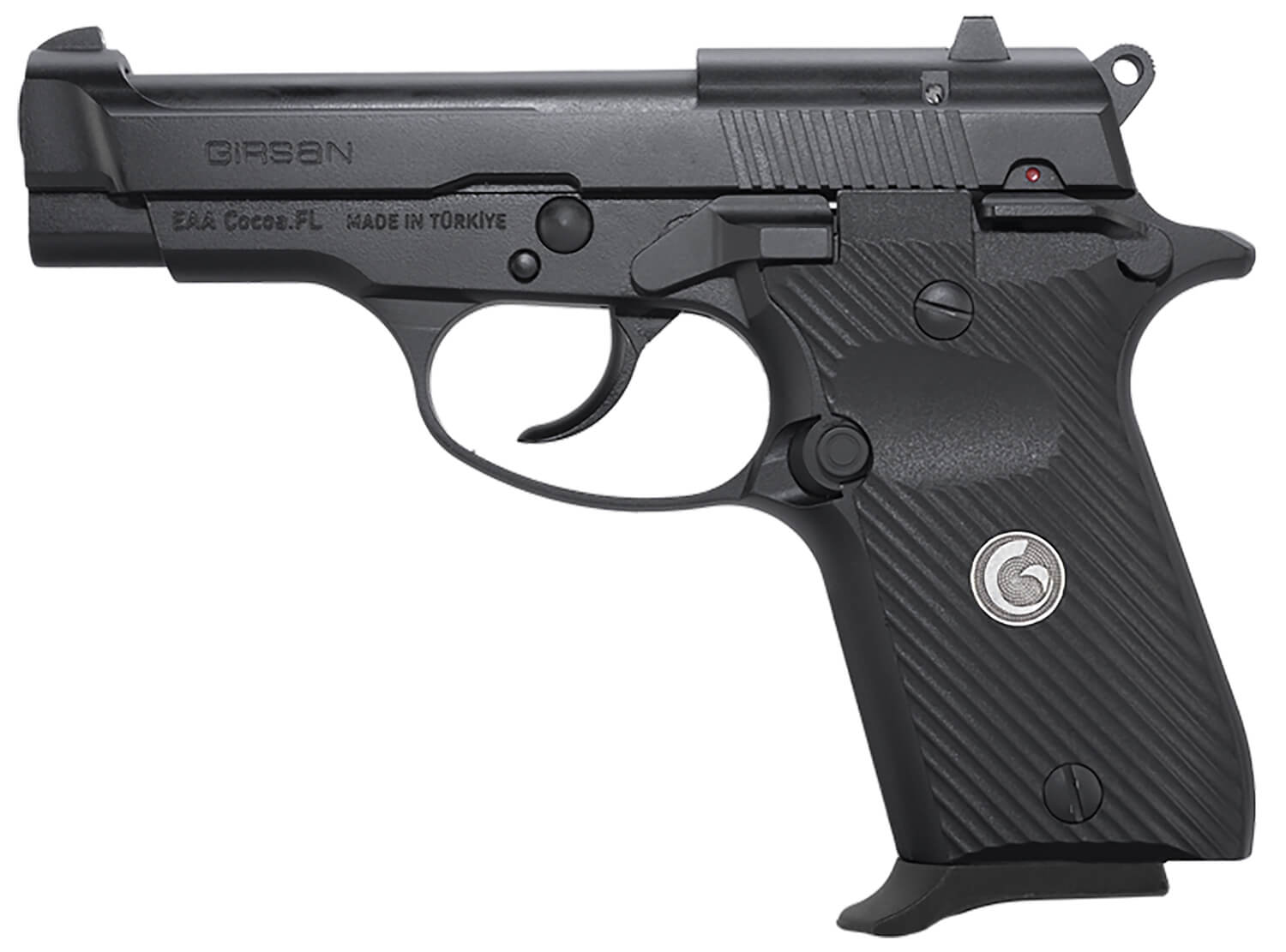 EAA GIRSAN 390825 MC14G84 380 ACP 13+1 3.80" Black Steel Barrel Black Serrated Steel Slide Black Aluminum Frame w/Beavertail Black Polymer Grip - Image 2
