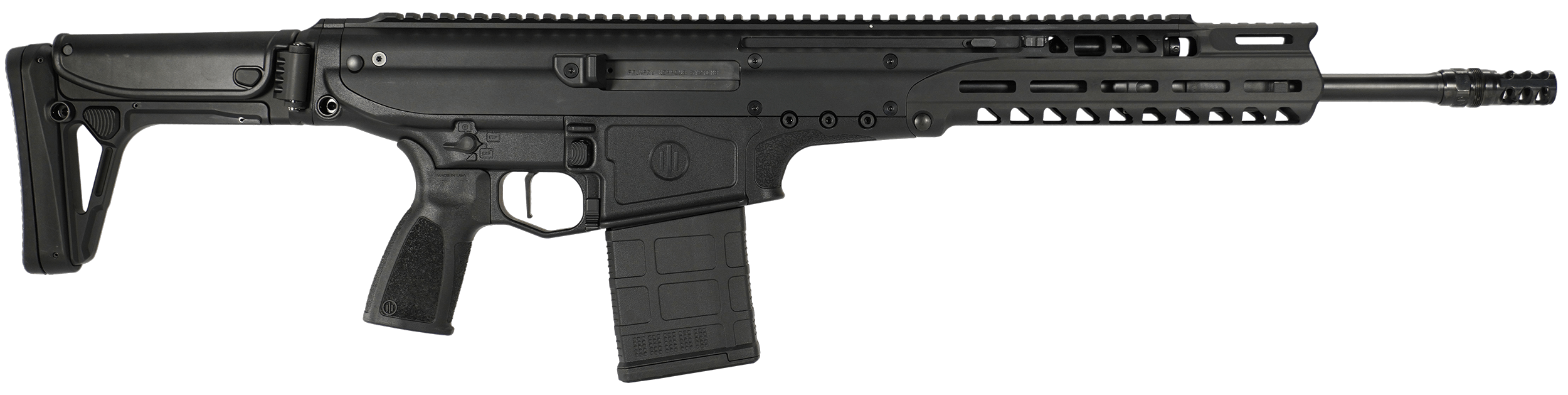 Primary Weapons UXR30816F UXR Elite 308 Win 16" 16" Black Chrome Lined Barrel Black Anodized w/Picatinny Rail Aluminum Receiver M-LOK Handguard Black Synthetic Folding w/Adj Cheek & LOP Stock Ambidextrous
