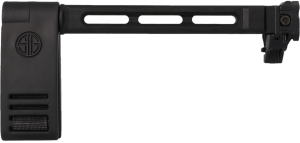 Sig Sauer 8901672 Pivoting Contour Brace Black Fixed/Folding with Locking Hinge Mounts to 1913 Pic. Interface Designed for Sig MCX/MPX