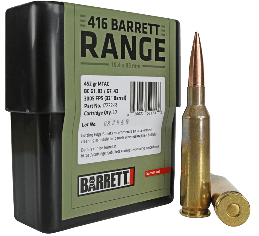 Barrett 17222R Range 416Barrett 450gr MTAC 10/Box