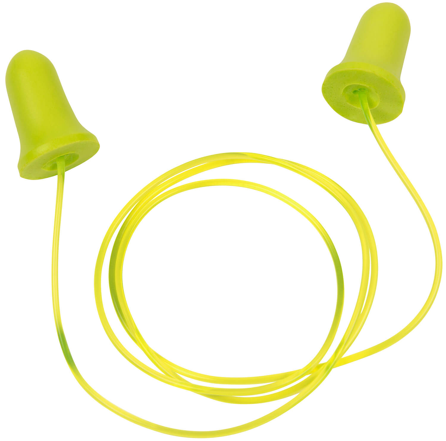 Allen 4119 Tethered Tapered Foam Ear Plugs 32 dB Yellow/Lime Green 5 Pair - Image 2