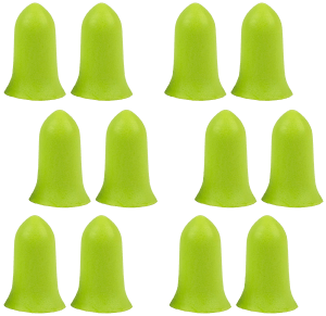 Allen 4136 Tapered Foam Ear Plugs 32 dB Lime Green 6 Pair