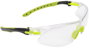 Allen 4140 Keen Safety Glasses Youth Clear Lens Lime Green Frame