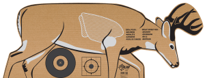 EZ-Aim 6033 Deer Silhouette Standing Cardboard Crossbow/Rifle/Shotgun Brown/White