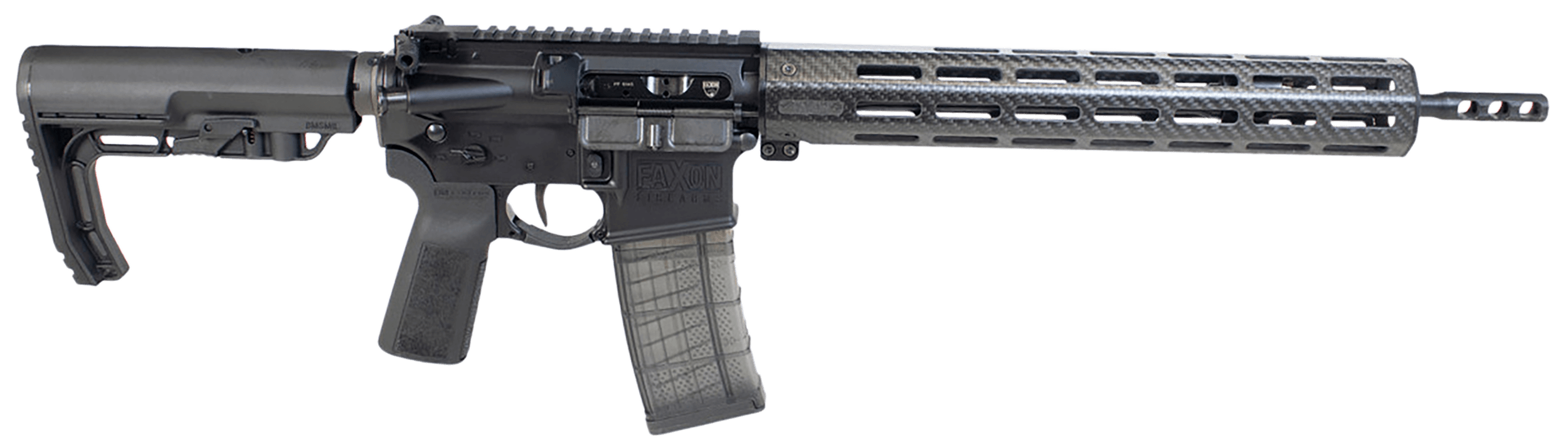 Faxon Firearms FX5500 Ion Ultralight 5.56x45mm NATO 30+1 16" Black 13" Carbon Fiber M-Lok Handguard MFT Stock Magpul Grip Radian Talon Ambi Safety Adj. Gas Block Integral Brake Ambi Charging Handle Hiperfire Trigger
