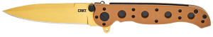 CRKT M16-01DZ M16-10DZ  EDC 3.03" Folding Plain Desert Tan D2 Steel Blade  Desert Tan GRN Handle
