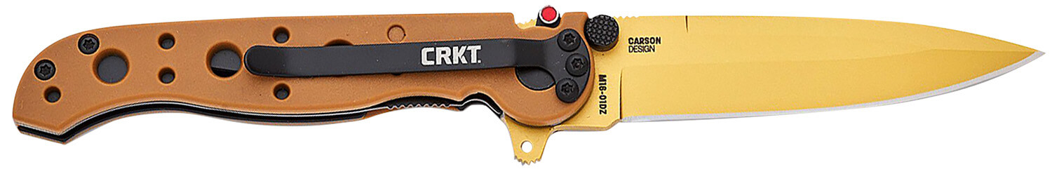 CRKT M16-01DZ M16-10DZ EDC 3.03" Folding Plain Desert Tan D2 Steel Blade Desert Tan GRN Handle - Image 2