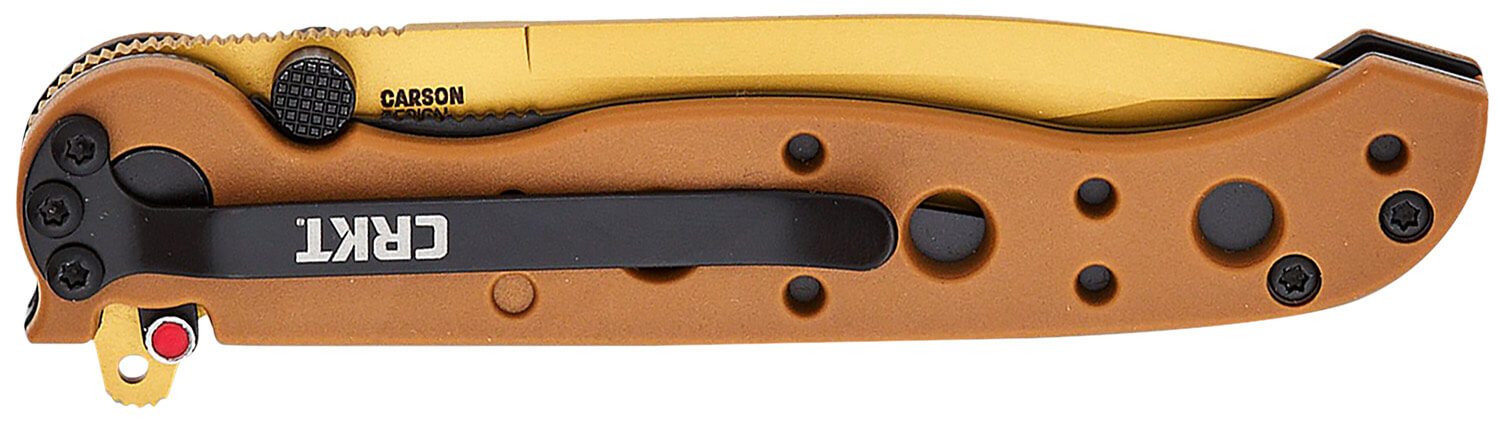 CRKT M16-01DZ M16-10DZ EDC 3.03" Folding Plain Desert Tan D2 Steel Blade Desert Tan GRN Handle - Image 3