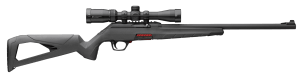 Winchester Repeating Arms 521155102 Wildcat Combo Full Size 22 LR 10+1 18" Matte Black Sporter Barrel  Picatinny Rail Matte Black Polymer Receiver  Gray Synthetic Thumbhole w/Picatinny Rail Stock  Vortex Crossfire 2-7x32mm