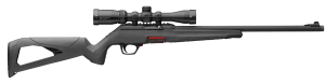 Winchester Repeating Arms 521156102 Wildcat SR Combo Full Size 22 LR 10+1 18" Matte Black Threaded Sporter Barrel  Picatinny Rail Matte Black Polymer Receiver  Gray Synthetic Thumbhole w/Picatinny Rail Stock  Vortex Crossfire 2-7x32mm