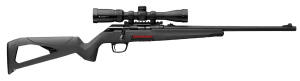 Winchester Repeating Arms 525233186 Xpert Combo Full Size 17 WSM 8+1 18" Matte Black Threaded Sporter Barrel  Drilled & Tapped Steel Receiver  Gray Synthetic Molded Stock  Vortex Crossfire II 2-7x32mm Scope